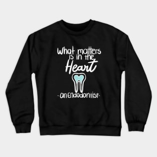 What matters is in the Heart (dark blue) Crewneck Sweatshirt